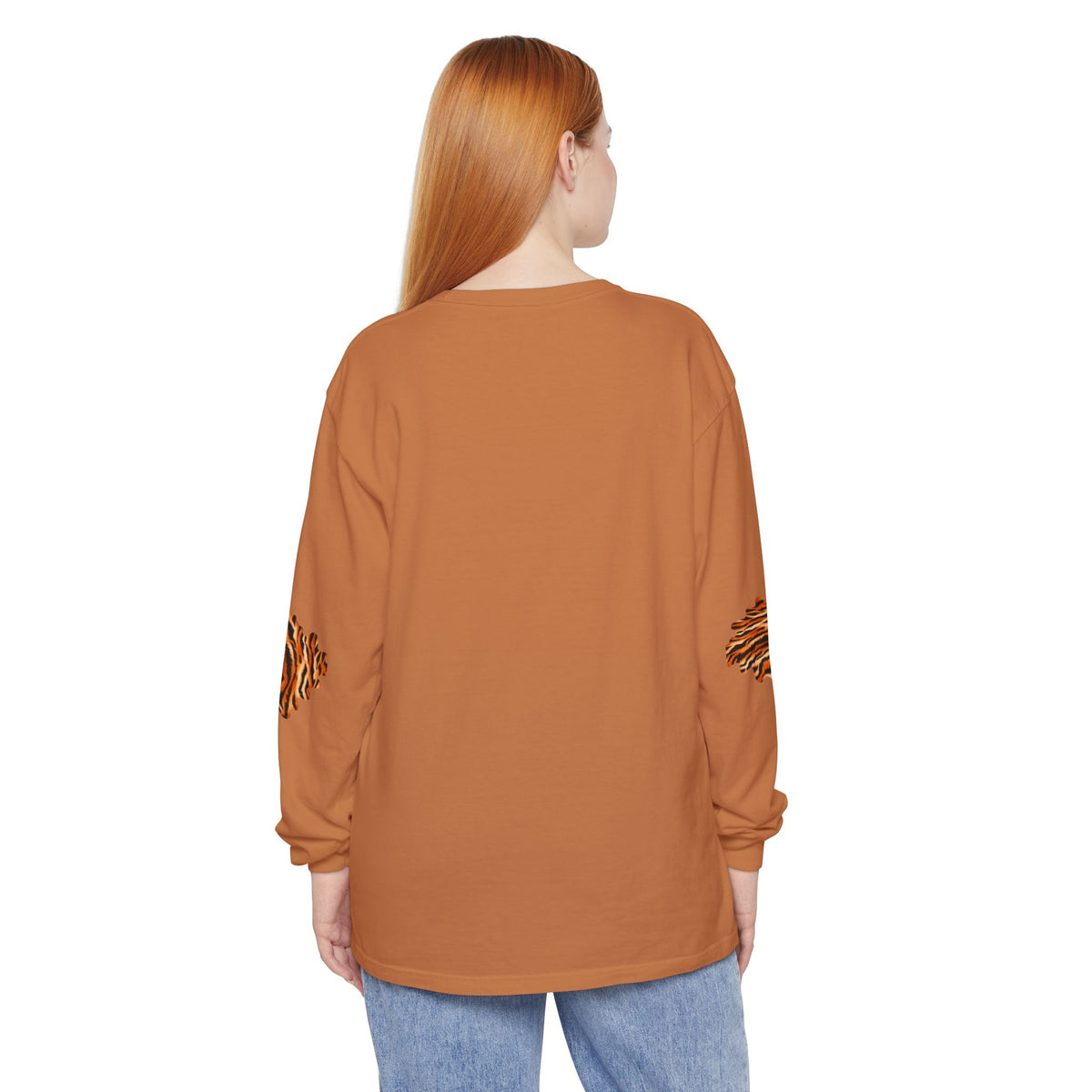 Tiger | Tiger Stripe Patch Long Sleeve T-Shirt (multiple colors)