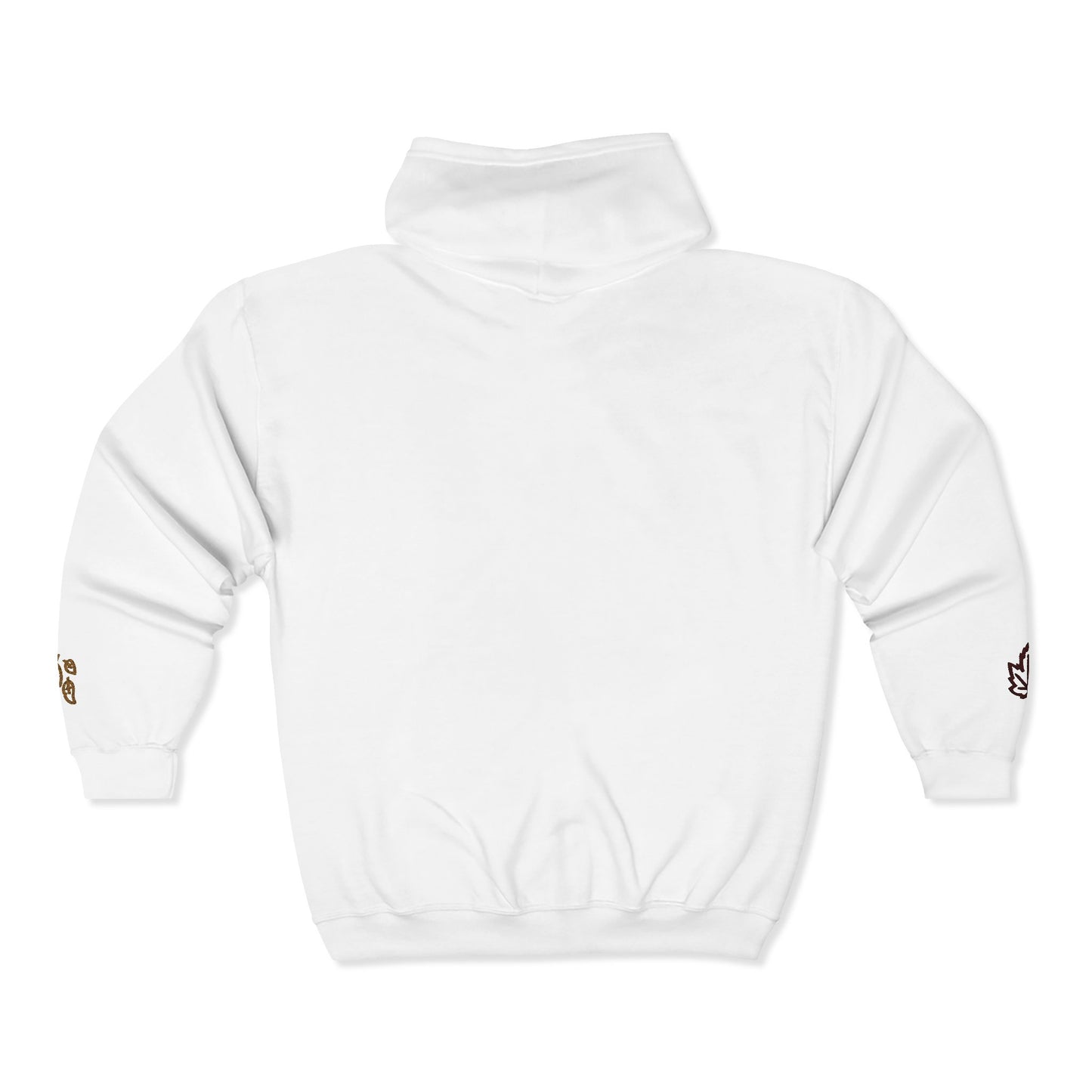Harvest Haze | 'Cozy Season' Zip Hoodie — Autumn Coffee & Leaves Full-Zip Sweatshirt