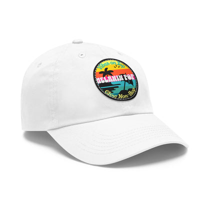 Sandy Toes | Melanin Pop Round Leather Patch Dad Cap (multiple colors)
