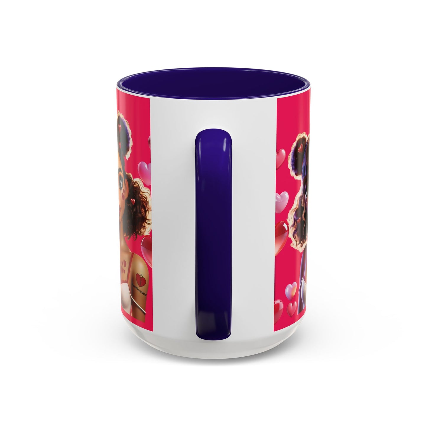 Heartbreaker 2 | Watermelon - Coffee Mug, two-tone, 15 oz (multiple handle colors)