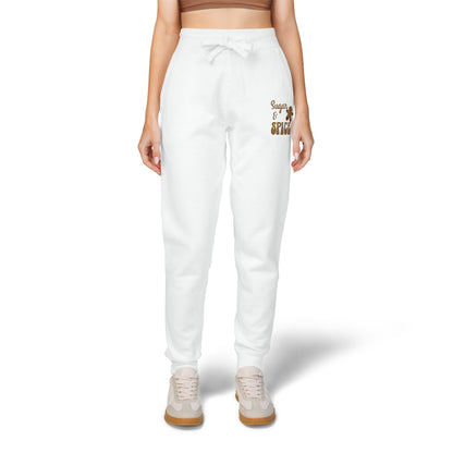 The Cozy Edit2 | Embroidered "Sugar & Spice" Fleece Lounge Joggers (multiple colors)