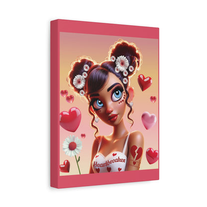 Heartbreaker 1 | Raspberry - Canvas Print, matte (multiple sizes)