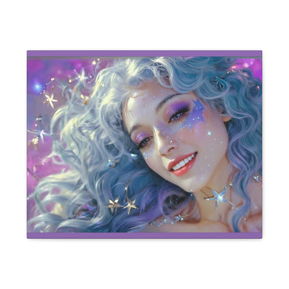 Winter Fantasy2 | Celestial Maiden Starlight Matte Canvas Print