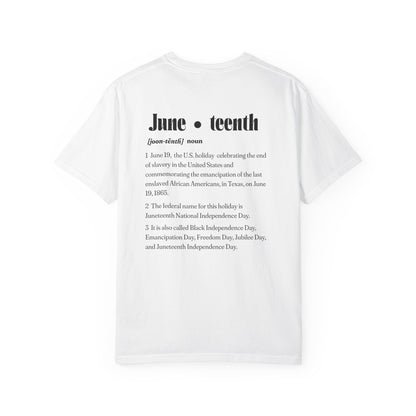 The 92% Club | Juneteenth Celebration Tee, front and back design (multiple colors)
