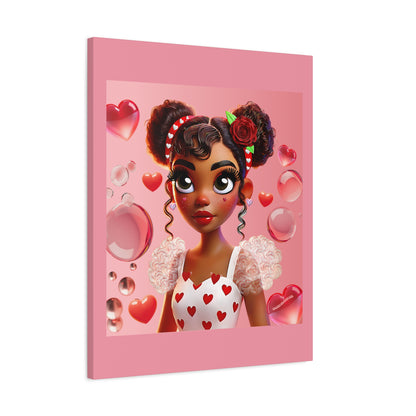 Heartbreaker Girl | Bubblegum - Canvas Print, matte (multiple sizes)