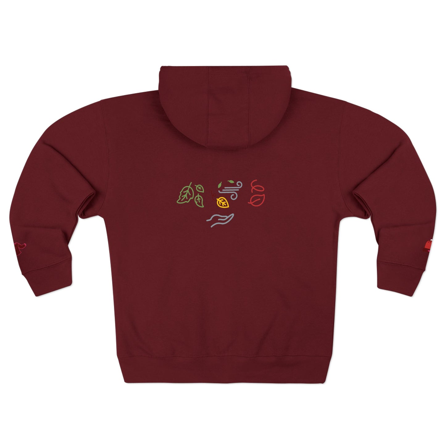 Harvest Haze 5 | 'Sweater Weather' Graphic Icon Zip Hoodie — Cozy Fall Hoodie with Autumn Icons