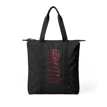 Alligator | Alligator Skin Print Nomad Tote Bag — Zip-Top Carry-All Travel Tote