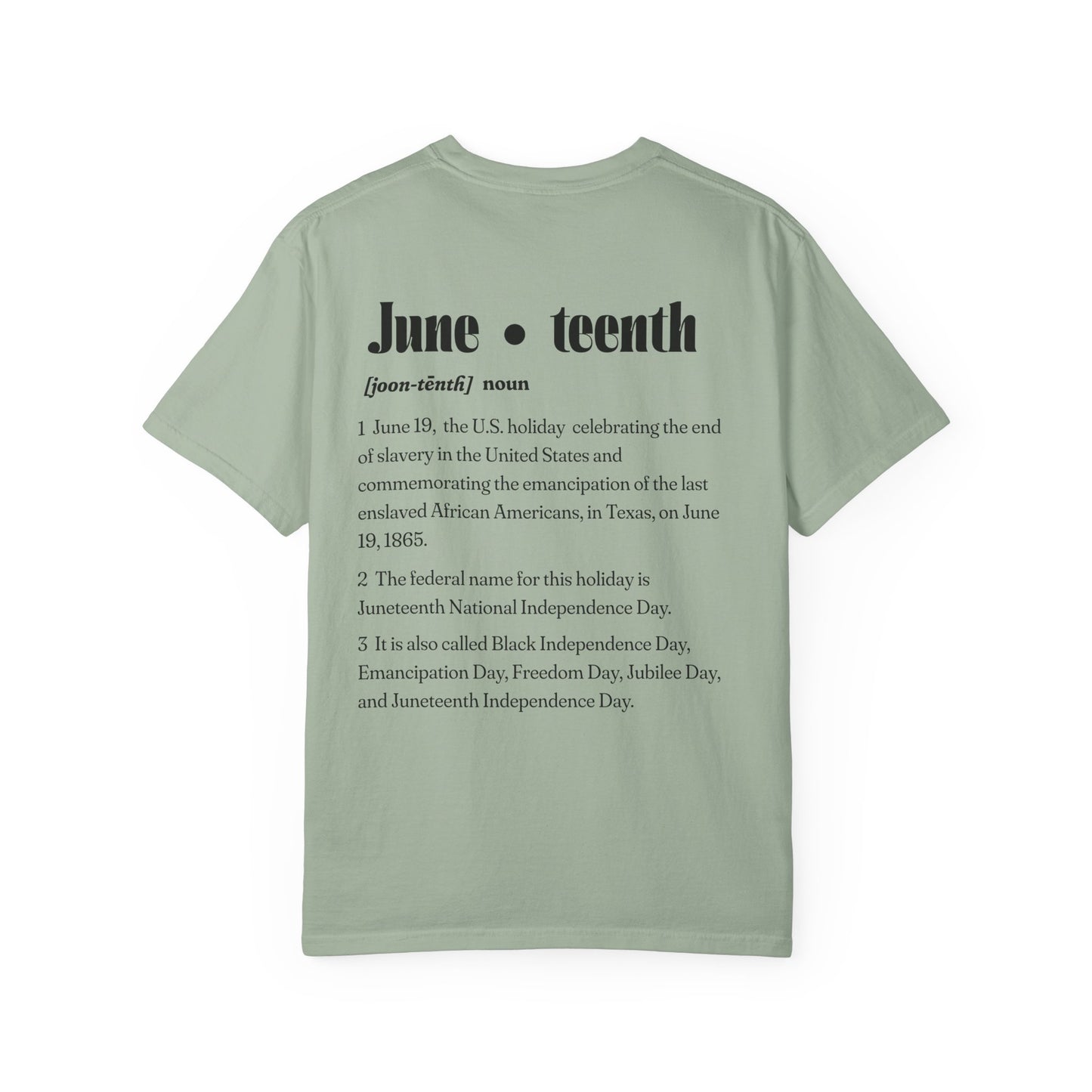 Juneteenth | Celebration Tee (front and back design)