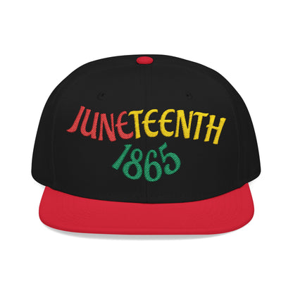 Juneteenth | Embroidered Snapback Hat (black or white)
