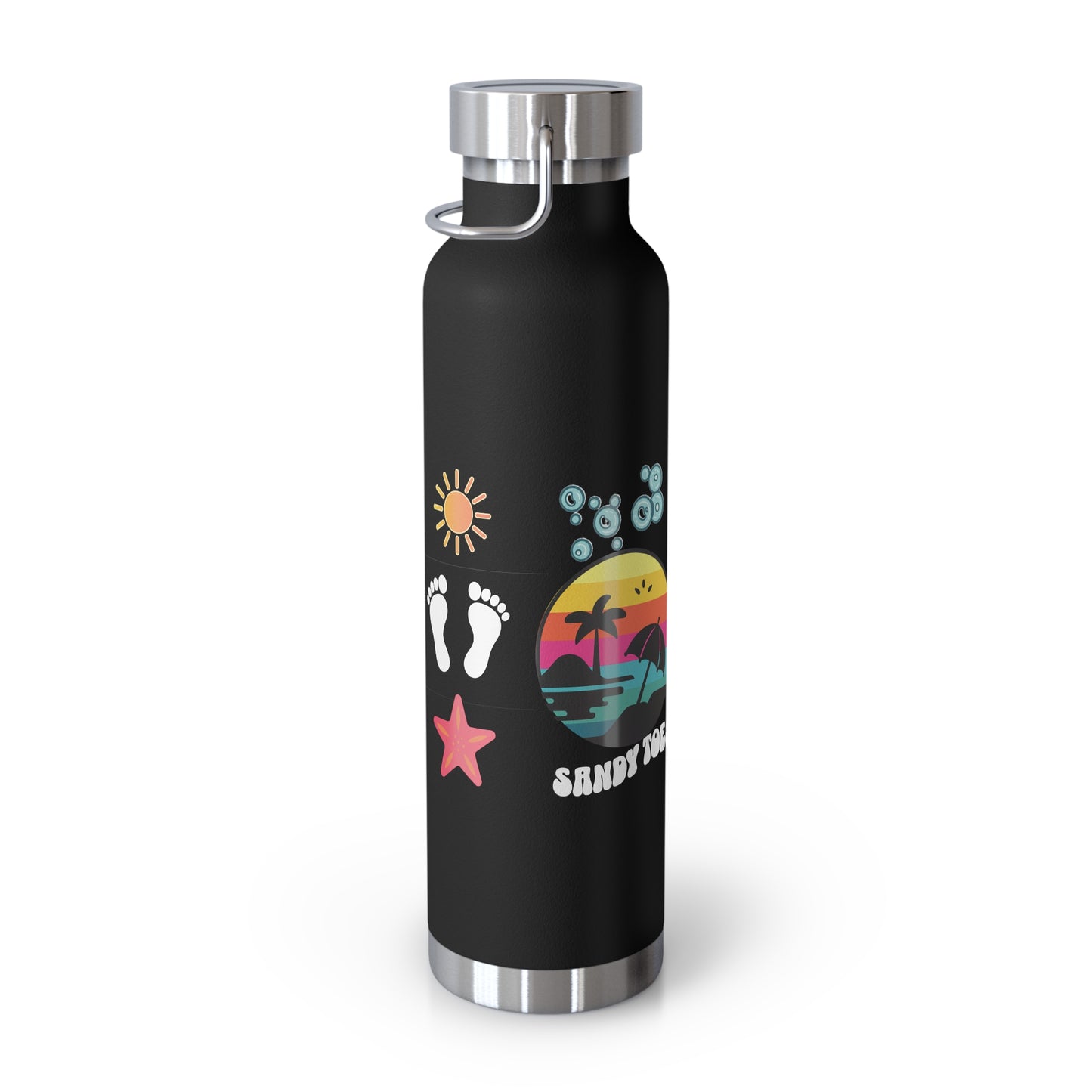 Sandy Toes | Insulated Water Bottle, 22oz (Copper Vacuum)