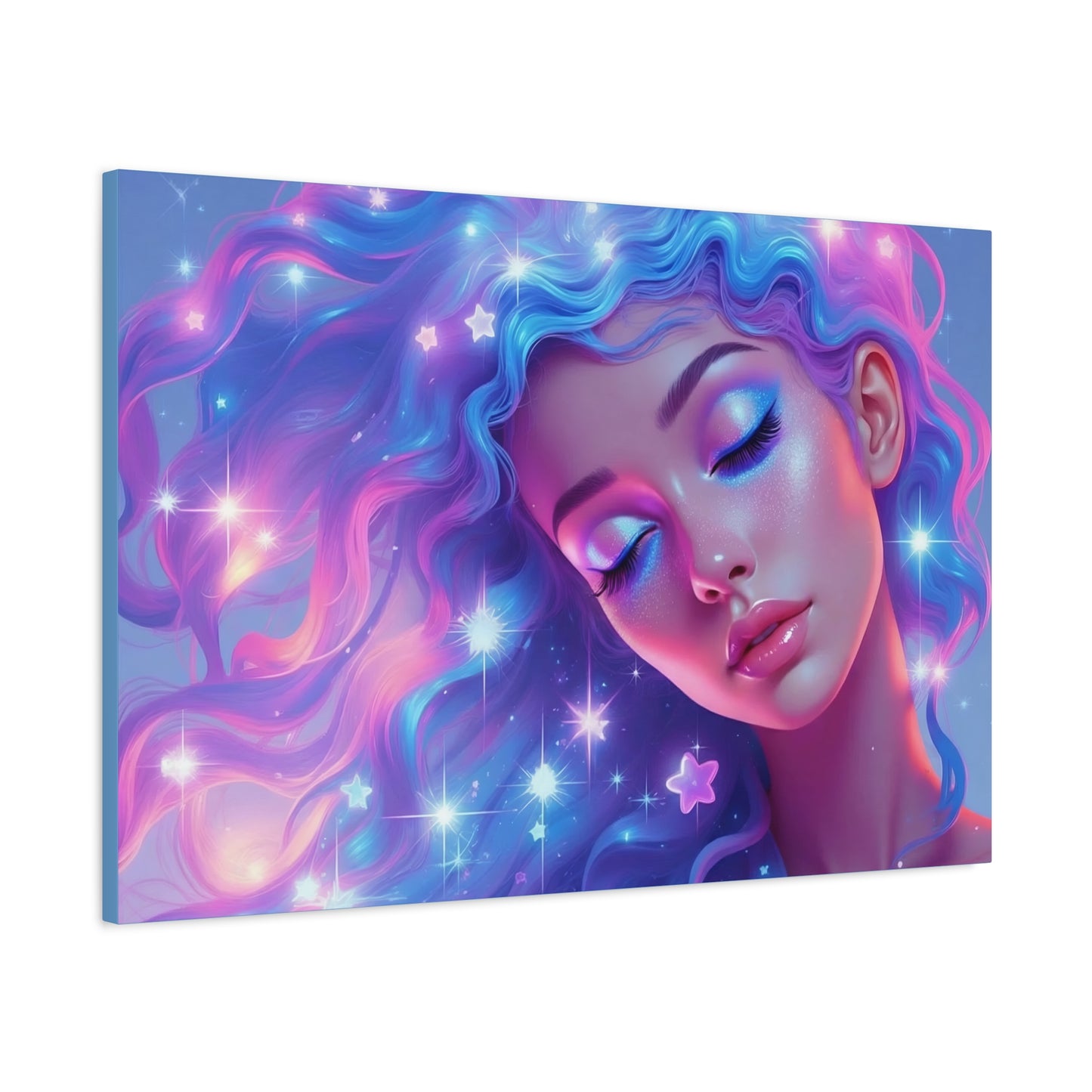 Winter Fantasy1 | Dreamy Starry Muse, Matte Canvas Print