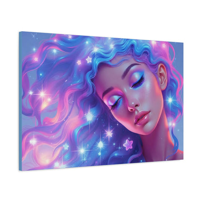 Winter Fantasy1 | Dreamy Starry Muse, Matte Canvas Print
