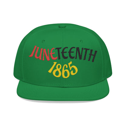 Juneteenth | Embroidered Snapback Hat (green)