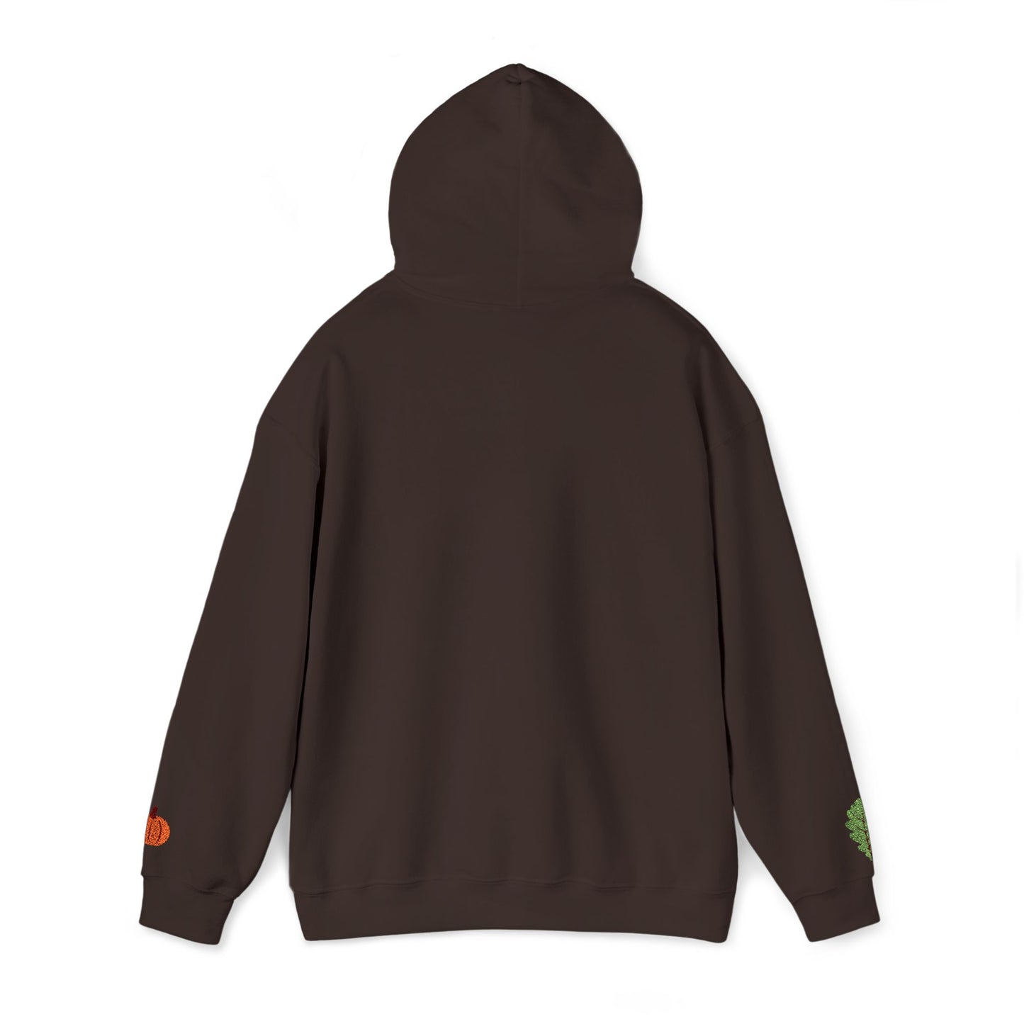 The Thankful Edit1 |Light Green Embroidered Thankful Hoodie, red hearts (multiple colors)