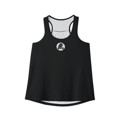 Pearls & Curls1 | Black - Ruby Lips Ringer Tank (black or white trim)