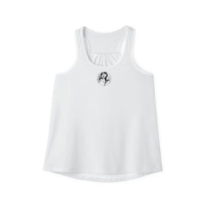 Pearls & Curls4 | White -Plain Ringer Tank (black or white trim)