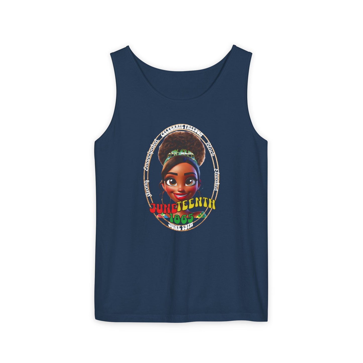 Juneteenth | Graphic Celebratory Tank Top (front and back design)