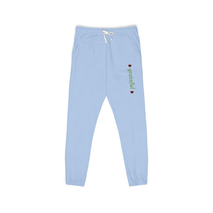 Harvest Haze 8 | Grateful' Vertical Green Script Joggers
