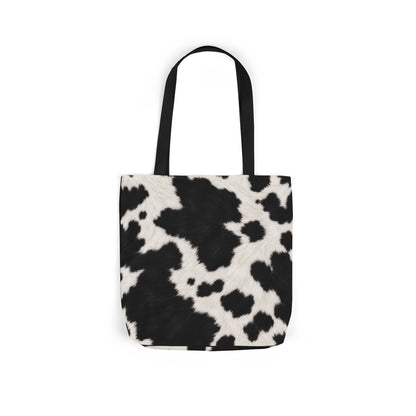 Cow | Black & White Cowhide Canvas Tote Bag (3 sizes)