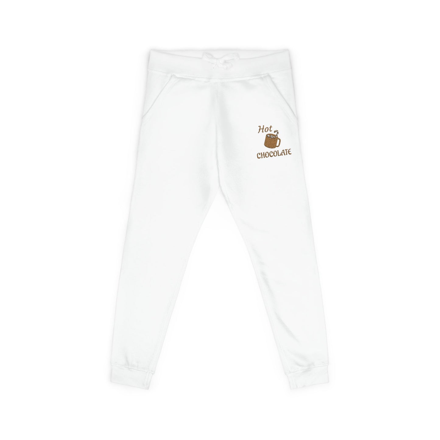 Harvest Haze | Hot Chocolate Gold Embroidered Sweatpants