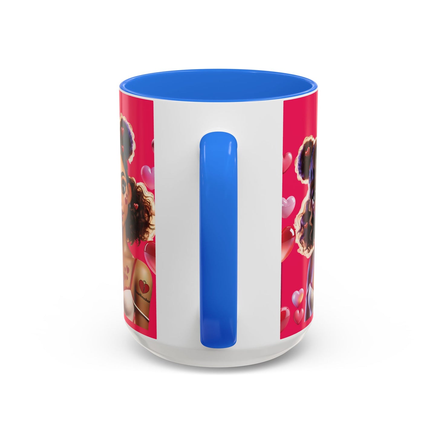 Heartbreaker 2 | Watermelon - Coffee Mug, two-tone, 15 oz (multiple handle colors)