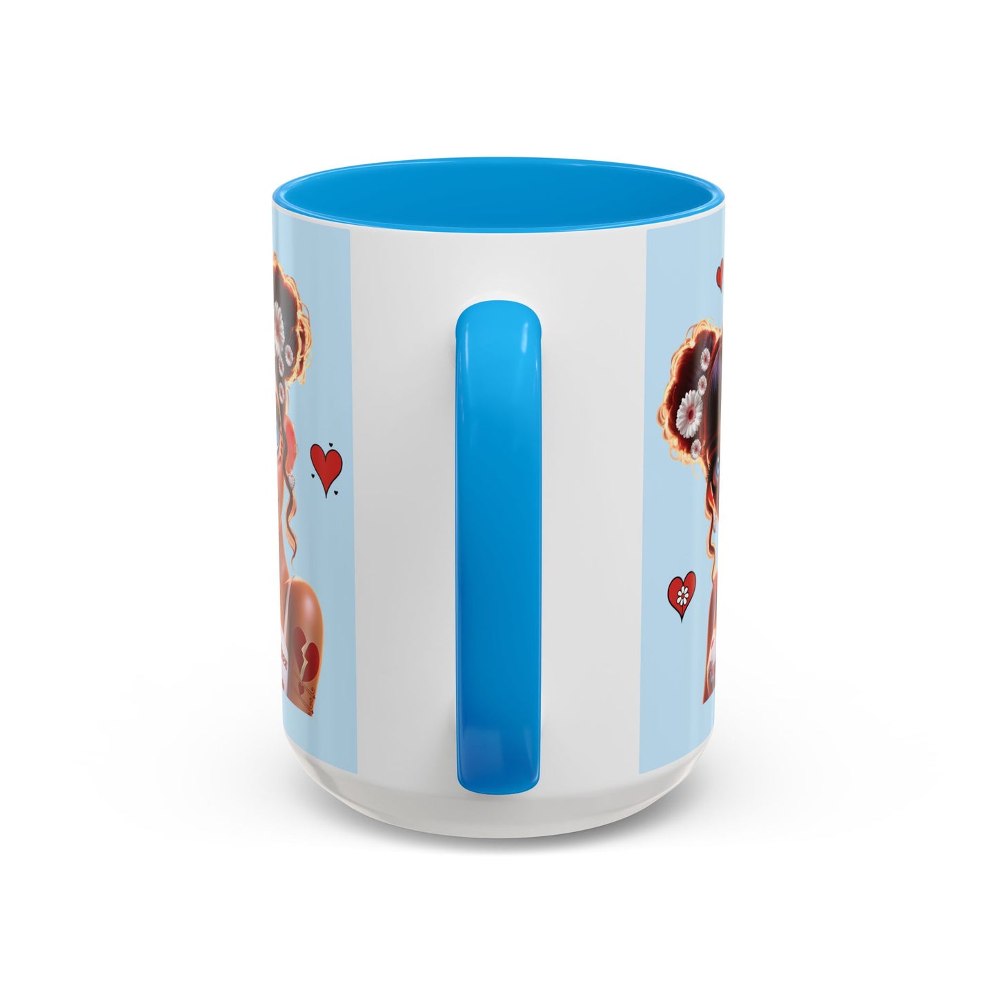 Heartbreaker 1 | Blueberry - Coffee Mug, two-tone, 15 oz (multiple handle colors)
