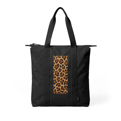 Leopard | Leopard Skin Print Nomad Tote Bag — Zip-Top Carry-All Travel Tote