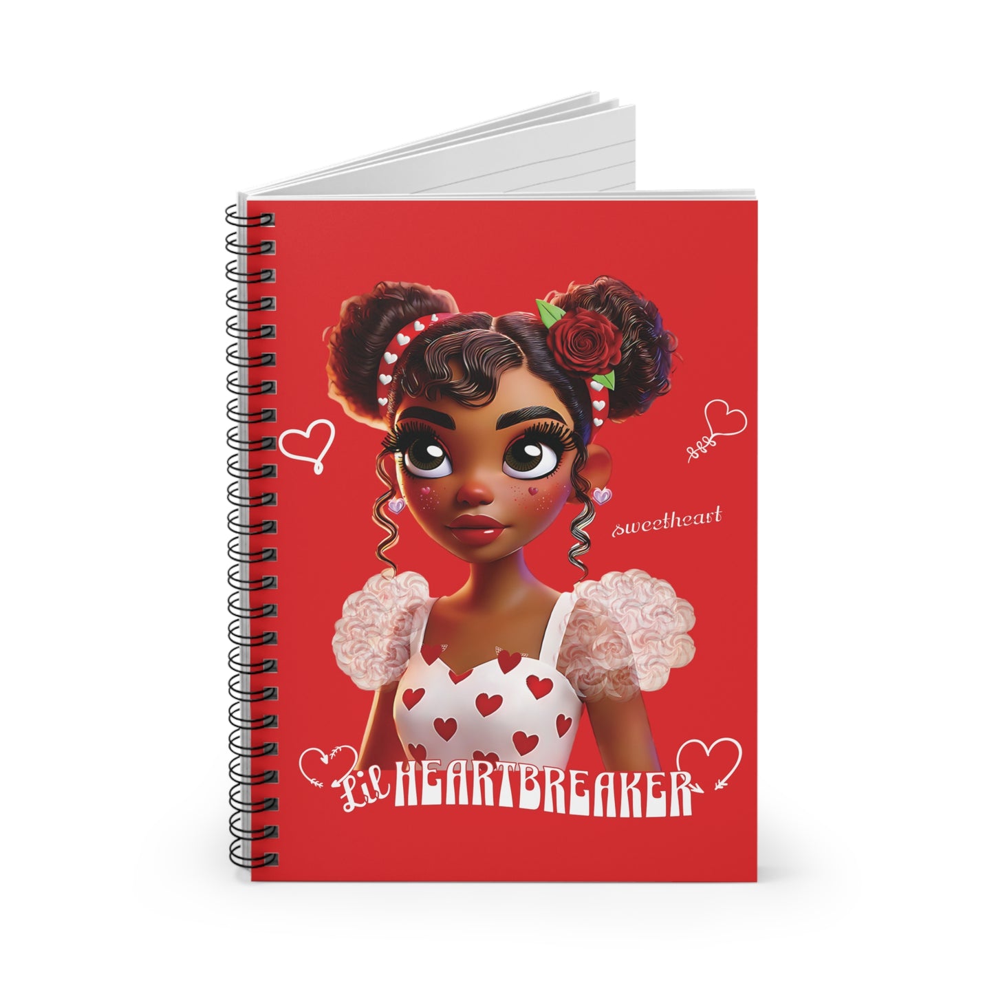 Heartbreaker Girl | Apple - Spiral Notebook