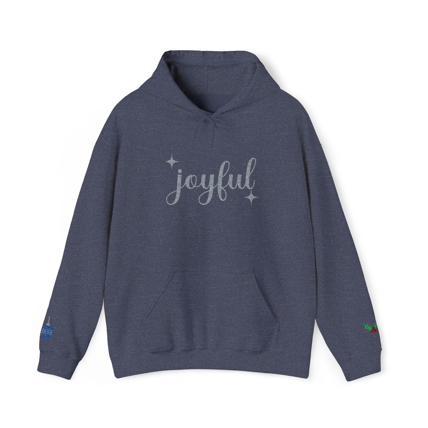 The Joyful Edit1 | Joyful Silver Embroidered Hoodie (multiple colors)