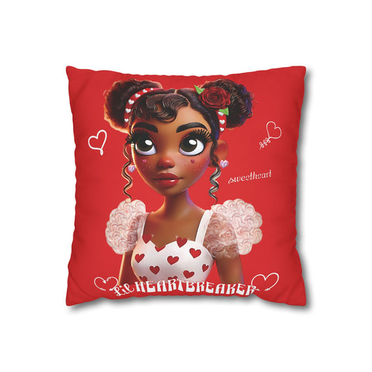 Heartbreaker Girl | Apple - Pillowcase, square (multiple sizes)