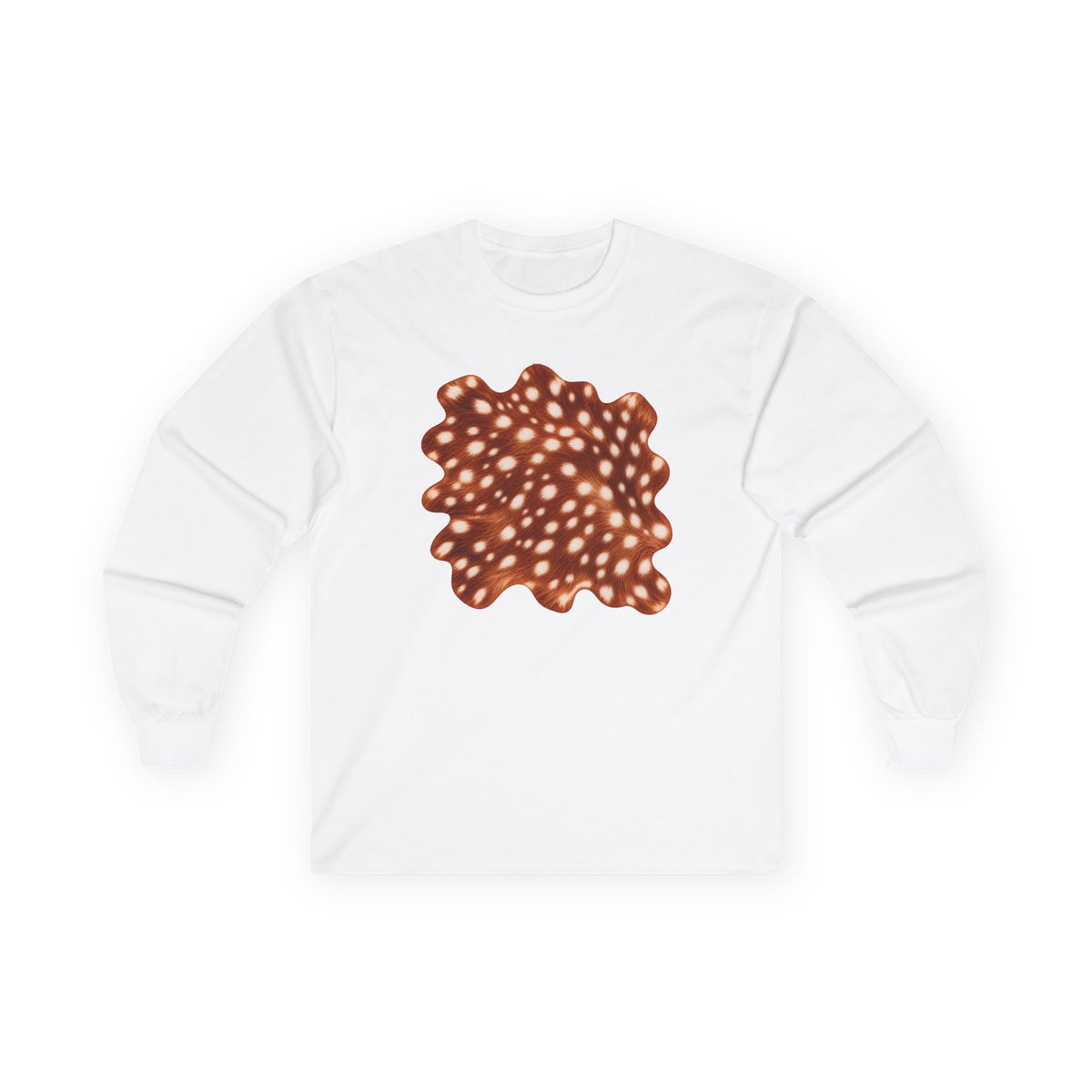 Deer | Fawn Spotted Abstract Long Sleeve Tee, multiple colors