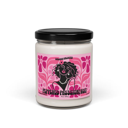 Pearls & Curls2 | Peppered Passionfruit- Soy Candle (9oz)