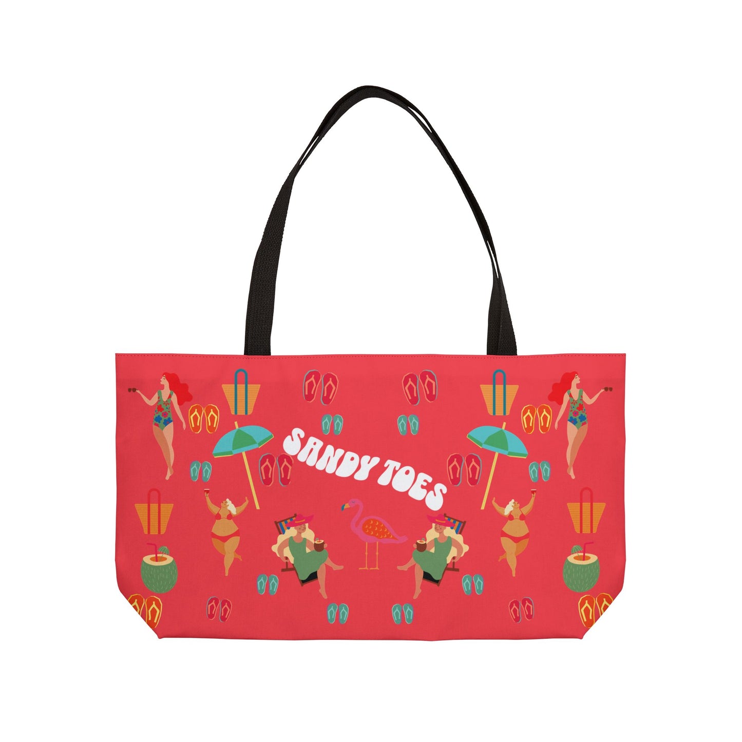 Sandy Toes | Melon Two-Sided Weekender Tote Bag