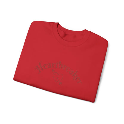Heartbreaker 0 | Maroon Embroidered Heartbreaker Crewneck Sweatshirt