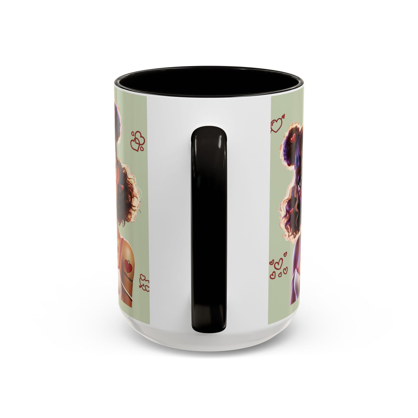 Heartbreaker 2 | Kiwi - Coffee Mug, two-tone, 15 oz (multiple handle colors)
