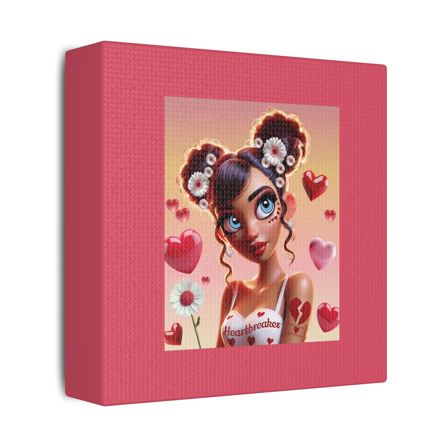 Heartbreaker 1 | Raspberry - Canvas Print, satin (multiple sizes)