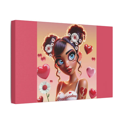 Heartbreaker 1 | Raspberry - Canvas Print, satin (multiple sizes)