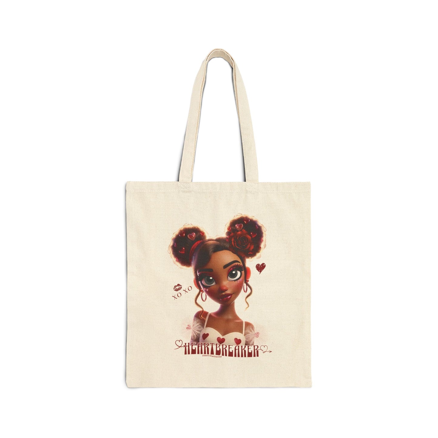 Heartbreaker 3 | Red Typography - Tote Bag, solid color (natural/black)