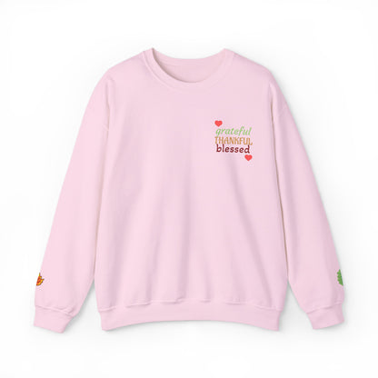 Harvest Haze | Grateful, THANKFUL, Blessed Fall Crewneck Sweatshirt (multiple colors)
