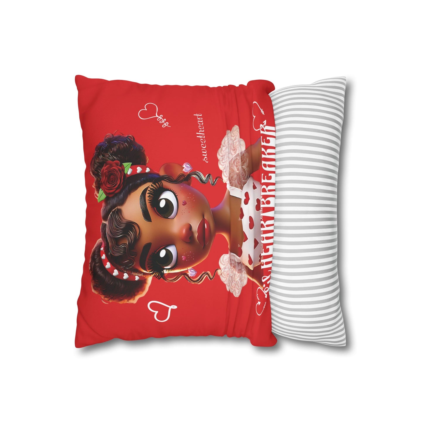 Heartbreaker Girl | Apple - Pillowcase, square (multiple sizes)