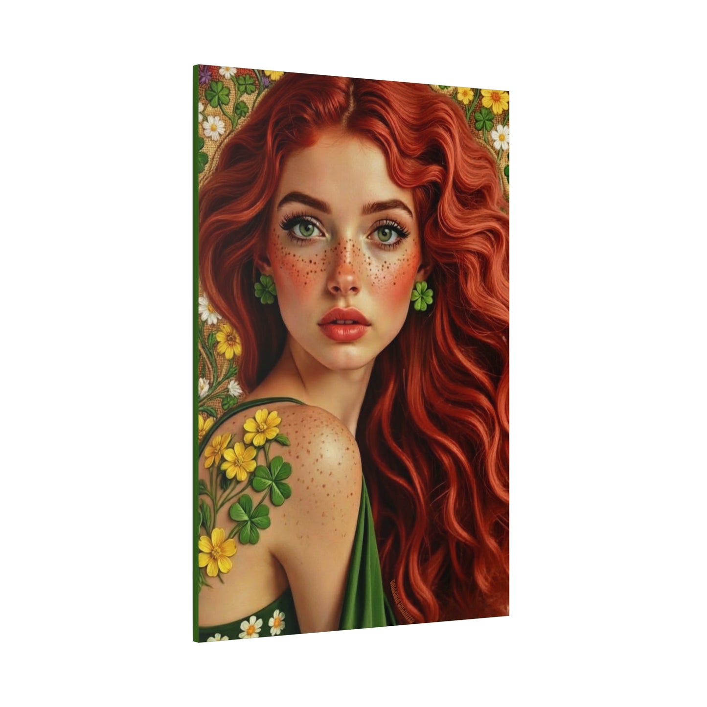 Clovers 4 | Shamrock Enchantress, Matte Canvas Print