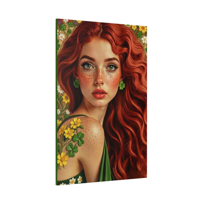 Clovers 4 | Shamrock Enchantress, Matte Canvas Print