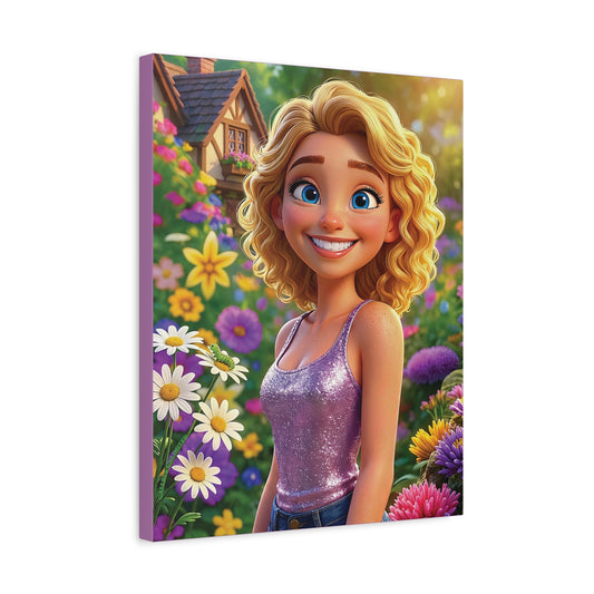 Spring Bloom | Caterpillar, Matte Canvas Print