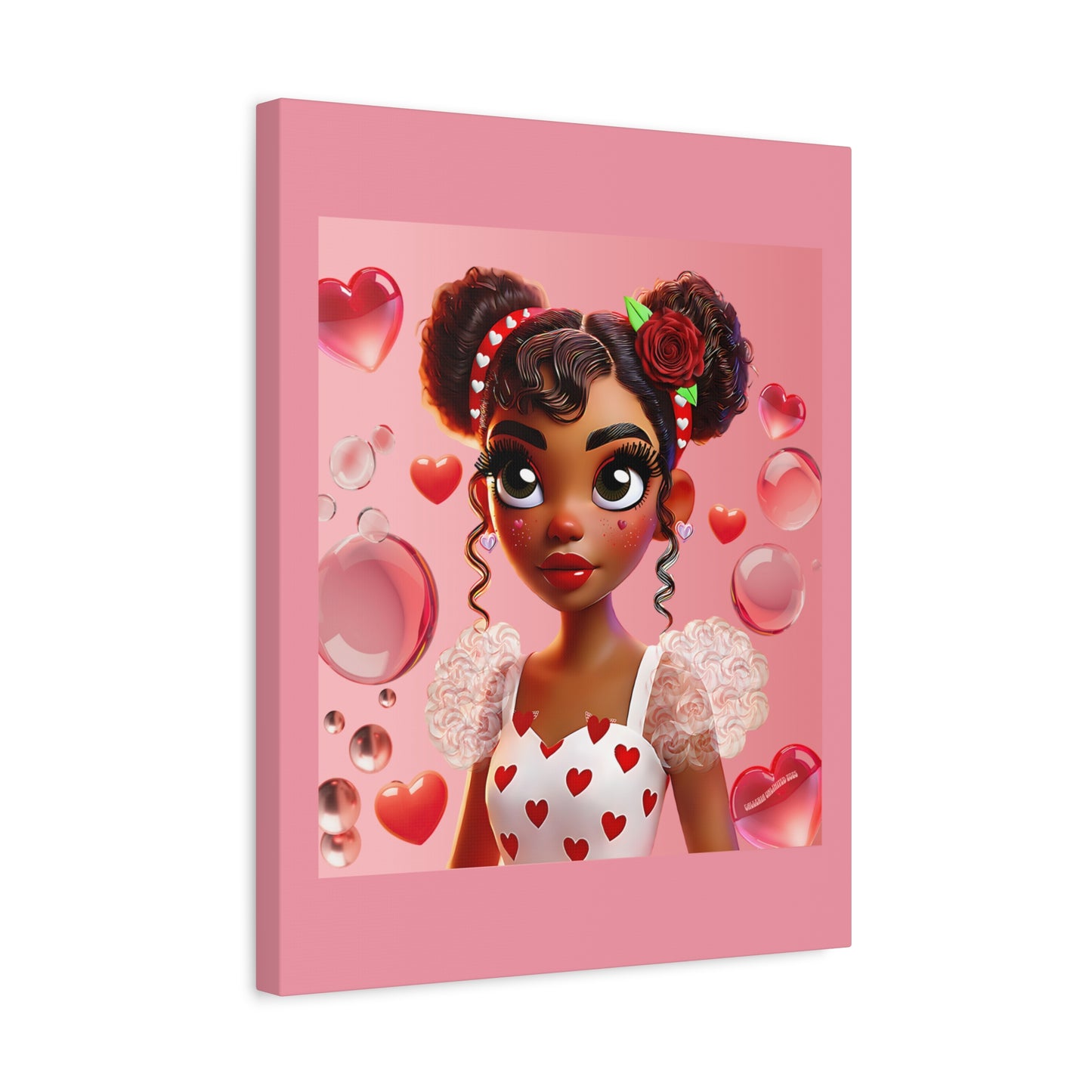 Heartbreaker Girl | Bubblegum - Canvas Print, matte (multiple sizes)