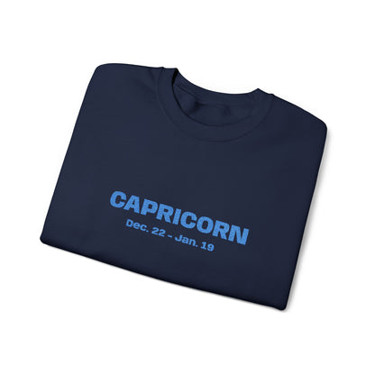 Capricorn | Embroidered Crewneck Sweatshirt (turquoise)