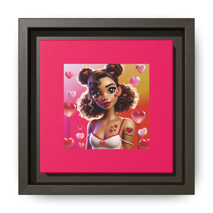 Heartbreaker 2 | Watermelon - Canvas Print, framed matte (multiple sizes/multiple frame colors)