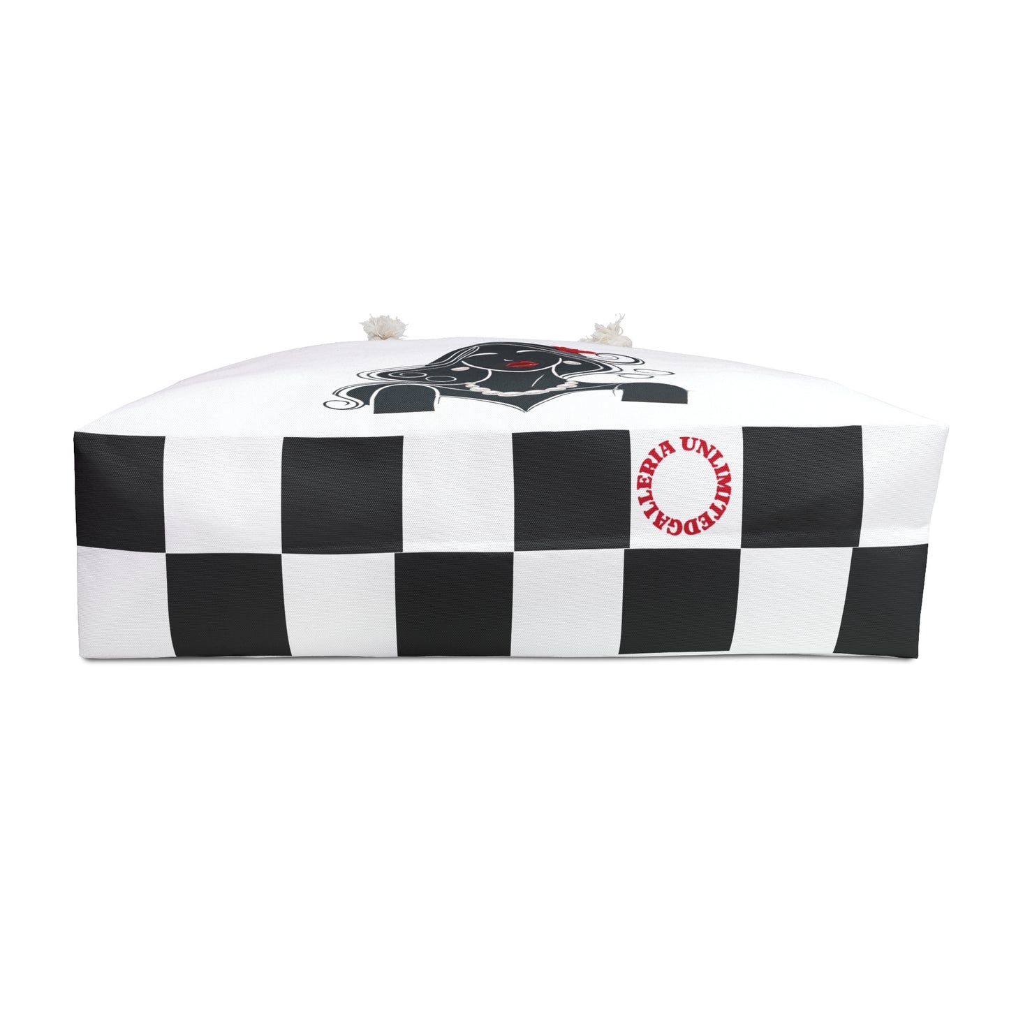 Pearls & Curls 1 | White Double-Sided Weekender Bag