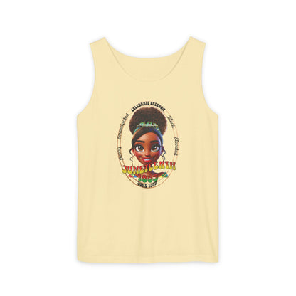 The 92% Club | Juneteenth Celebration Tank Top, front and back design (multiple colors)
