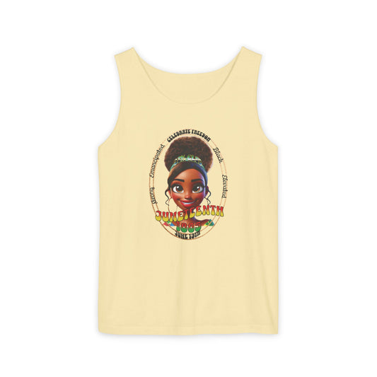 The 92% Club | Juneteenth Celebration Tank Top, front and back design (multiple colors)