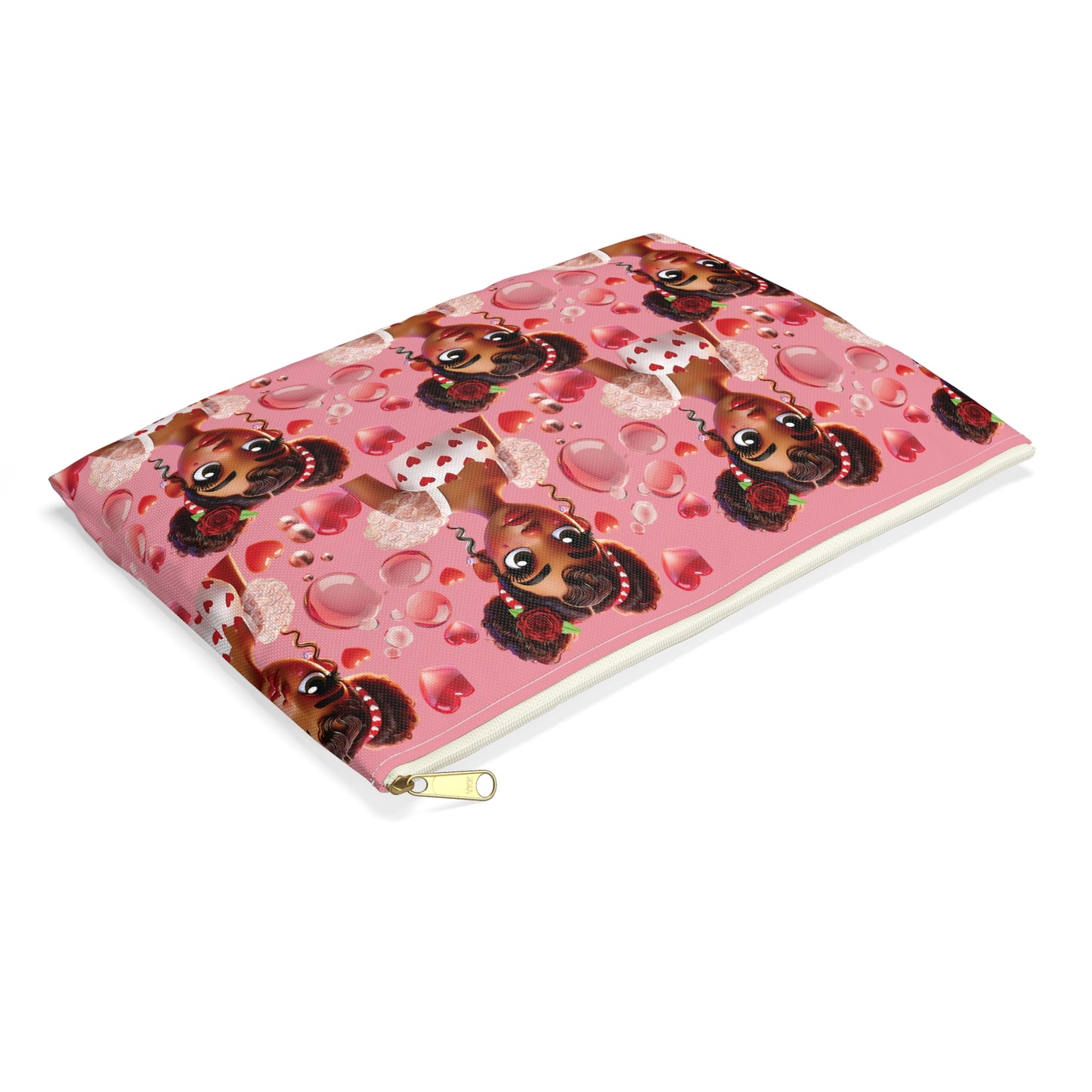 Heartbreaker Girl | Bubblegum - Zipper Accessory Pouch (small/large)